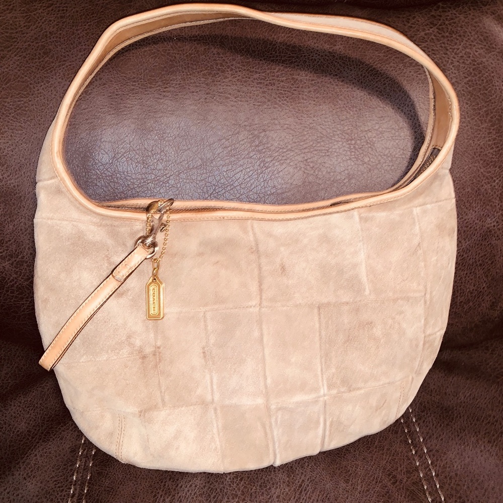 Coach Suede Hobo Bag in good condition.